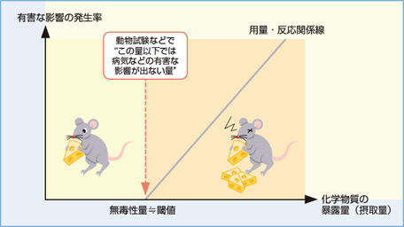 リスク評価の考え方を示したグラフ