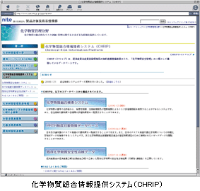 化学物質総合情報提供システム（CHRIP）